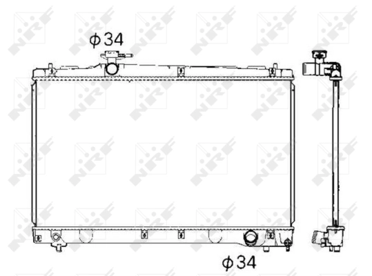 Radiator racire motor