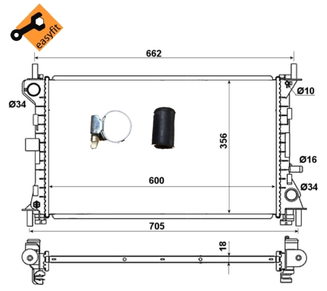 Radiator racire motor