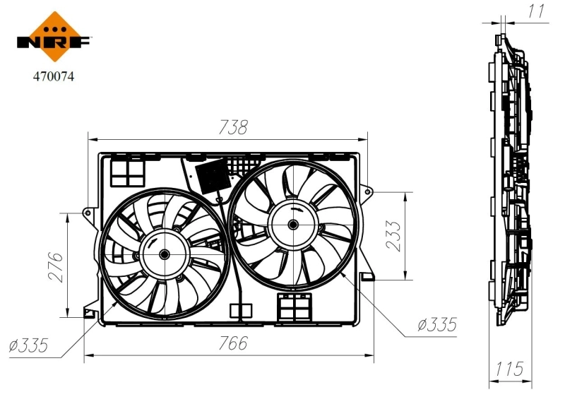 Ventilator radiator racire