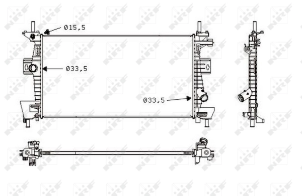 Radiator racire motor