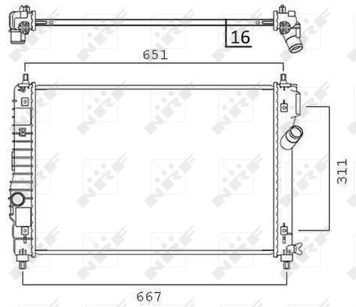 Radiator racire motor