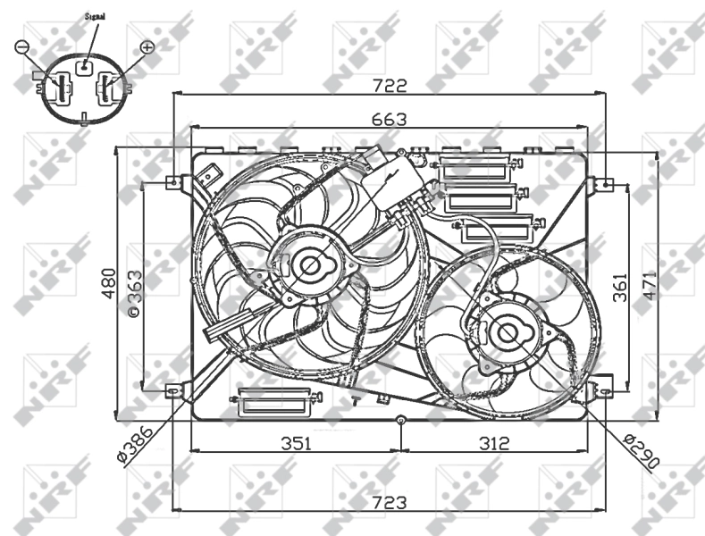 Ventilator radiator racire
