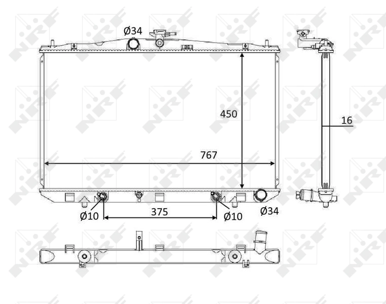 Radiator racire motor
