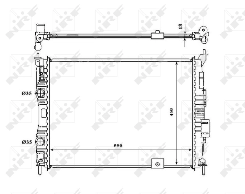 Radiator racire motor