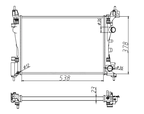 Radiator racire motor