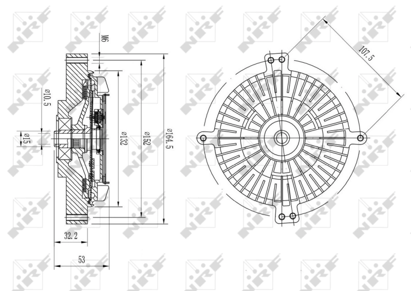 Cupla ventilator radiator
