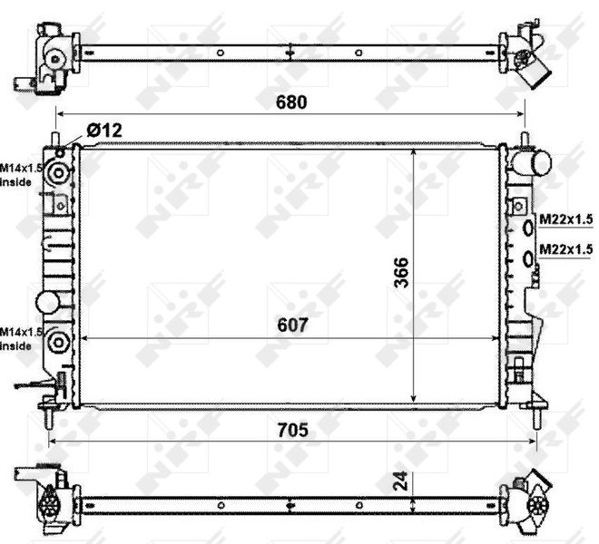 Radiator racire motor