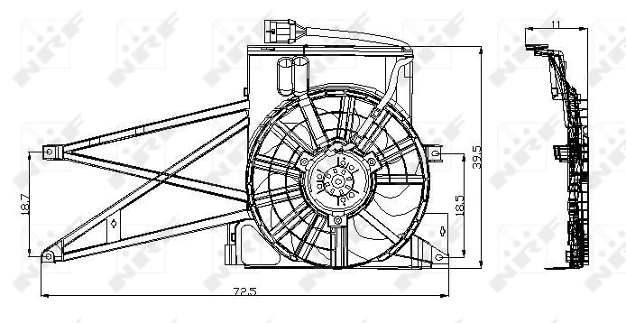 Ventilator radiator racire
