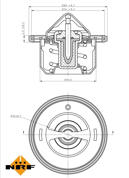 Termostat lichid racire