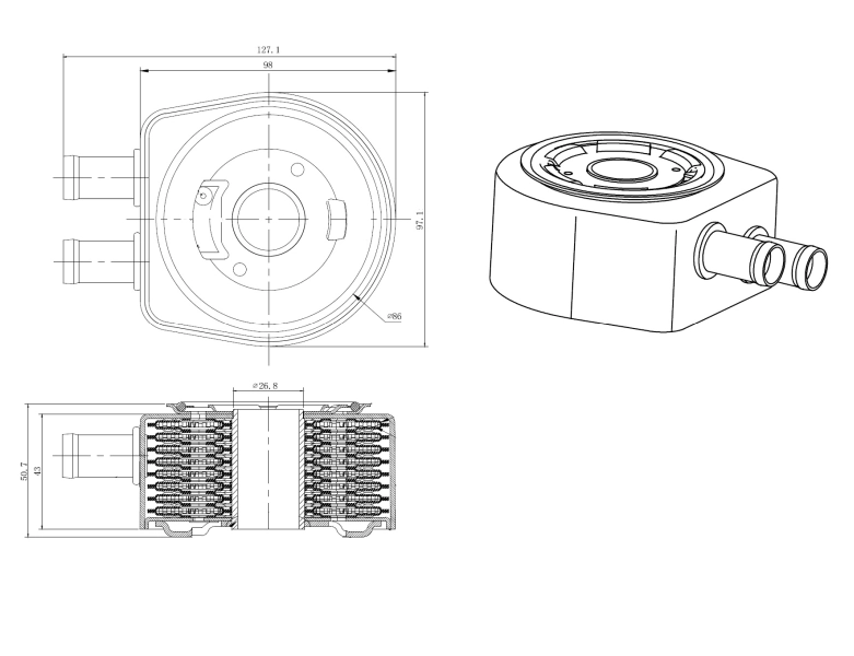 Radiator ulei / termoflot
