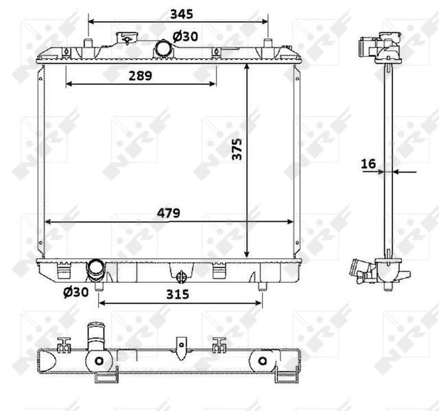 Radiator racire motor