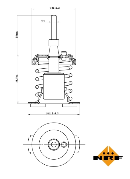 Termostat lichid racire