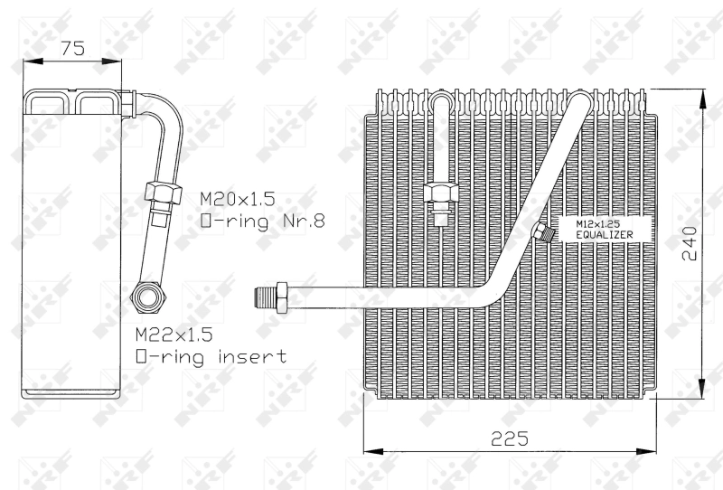 Evaporator, aer conditionat