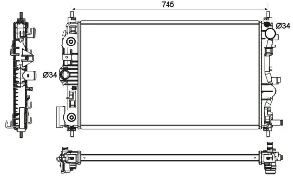 Radiator racire motor