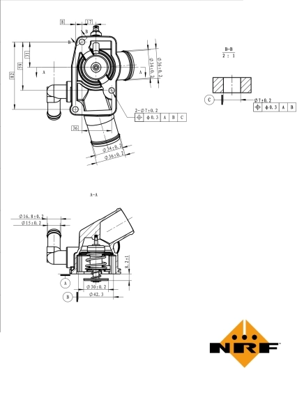 Termostat lichid racire