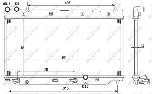 Radiator racire motor