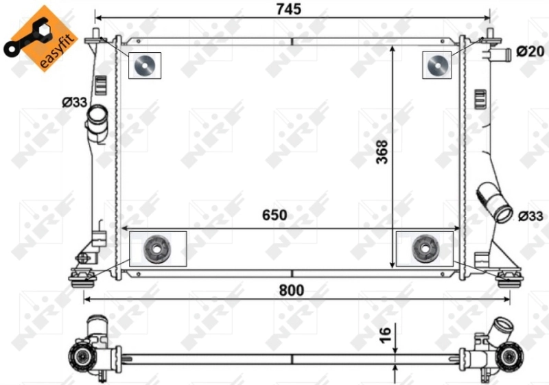 Radiator racire motor