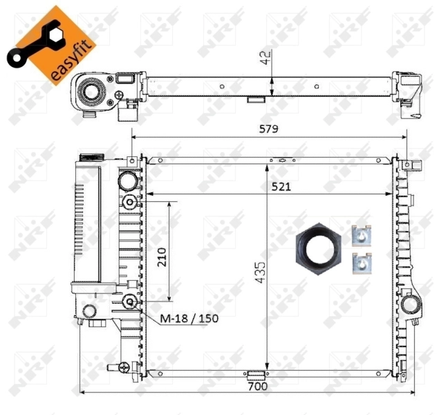 Radiator racire motor