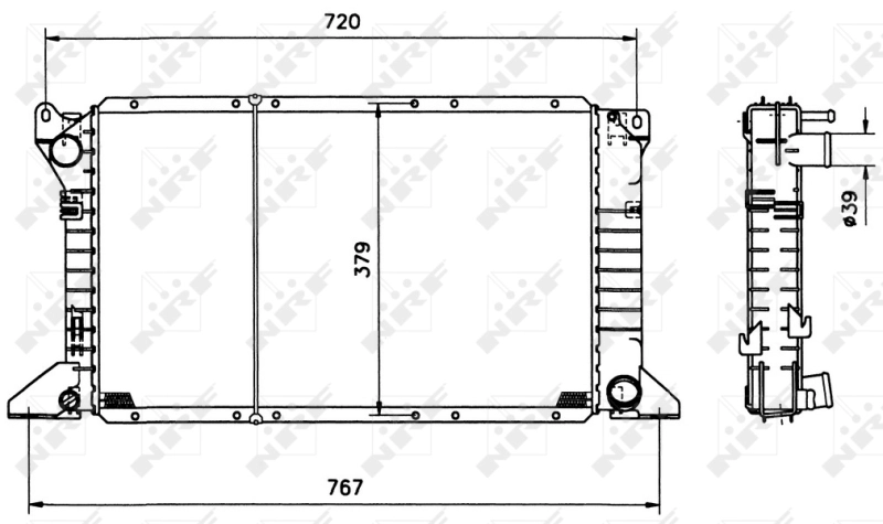 Radiator racire motor