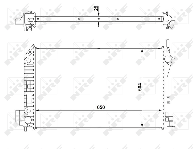 Radiator racire motor