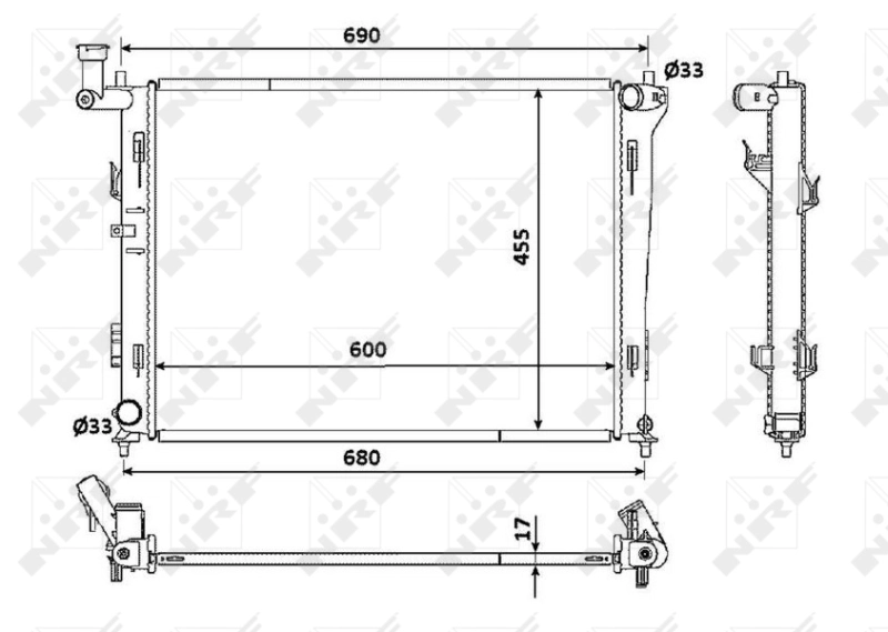Radiator racire motor