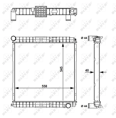 Radiator racire motor