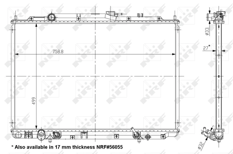 Radiator racire motor