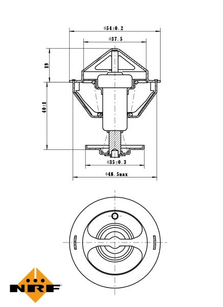 Termostat lichid racire