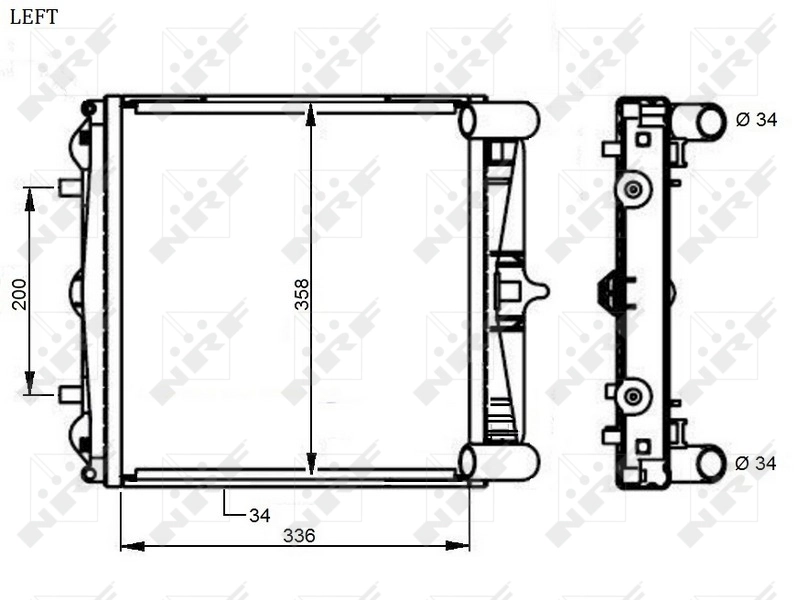 Radiator racire motor