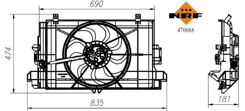 Ventilator radiator racire