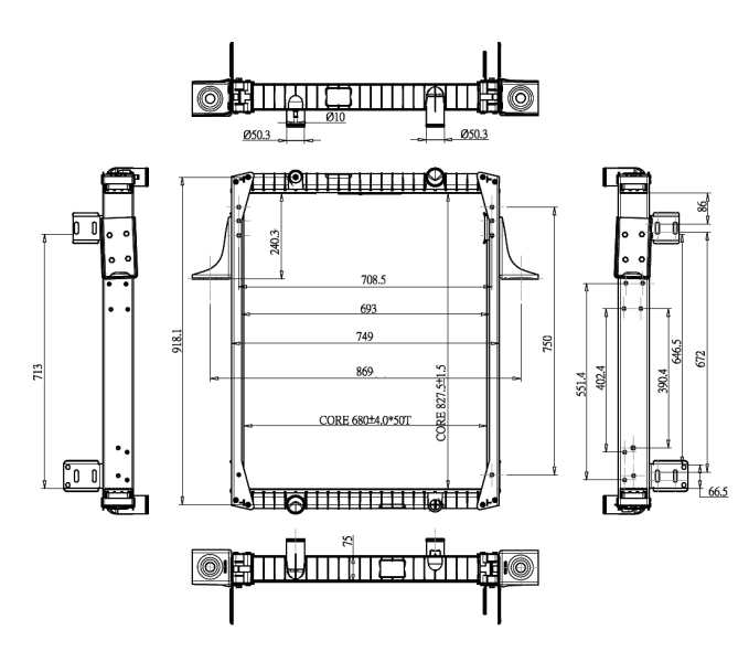Radiator racire motor