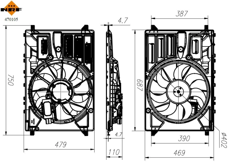 Ventilator radiator racire