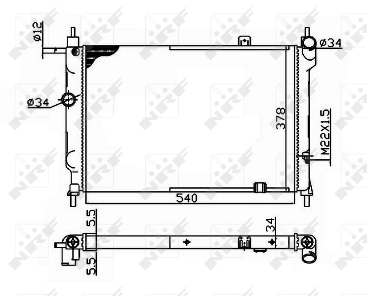Radiator racire motor