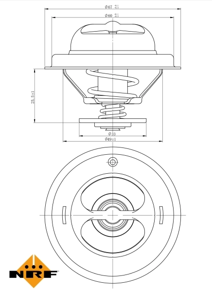 Termostat lichid racire
