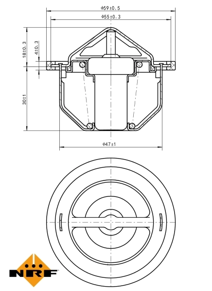 Termostat lichid racire