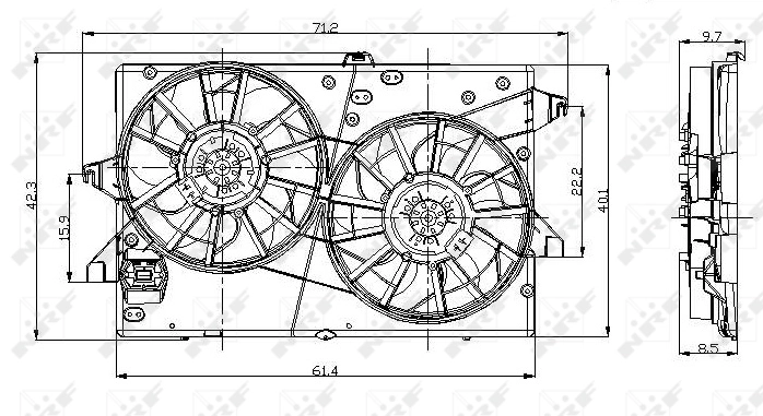 Ventilator radiator racire