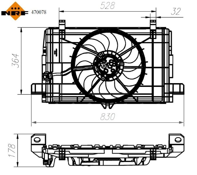 Ventilator, radiator