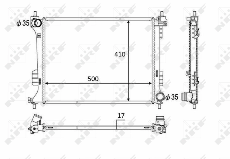 Radiator racire motor