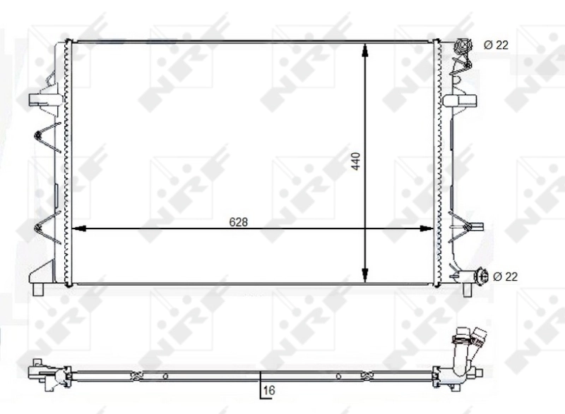 Radiator racire motor
