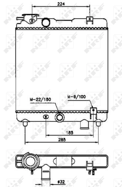 Radiator racire motor
