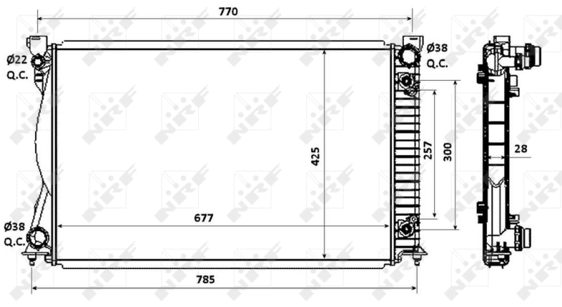 Radiator racire motor
