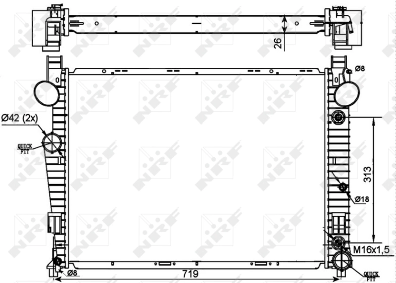 Radiator racire motor