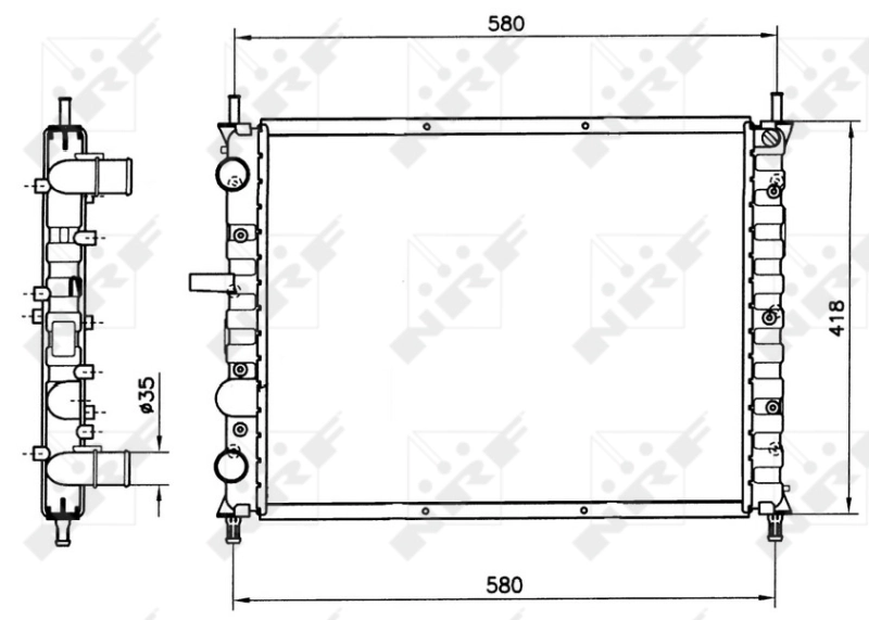 Radiator racire motor