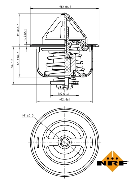 Termostat lichid racire