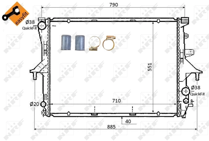 Radiator racire motor