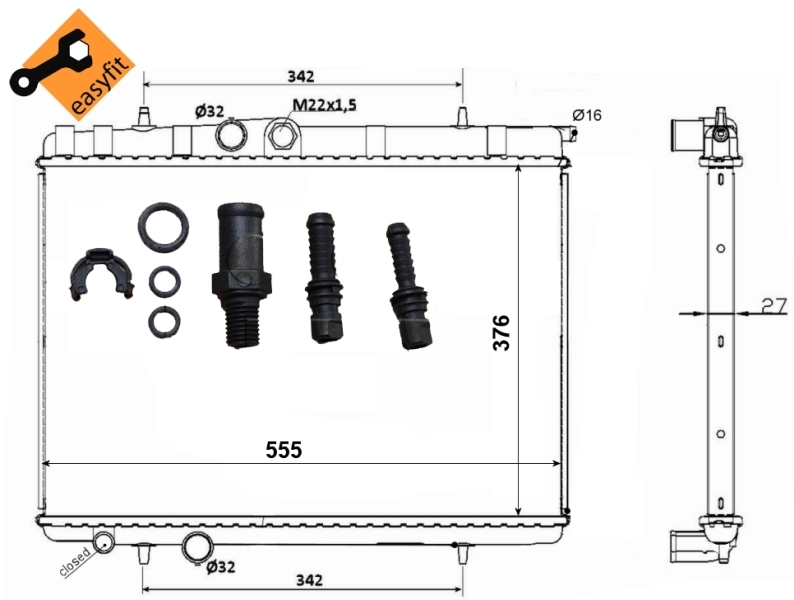 Radiator racire motor