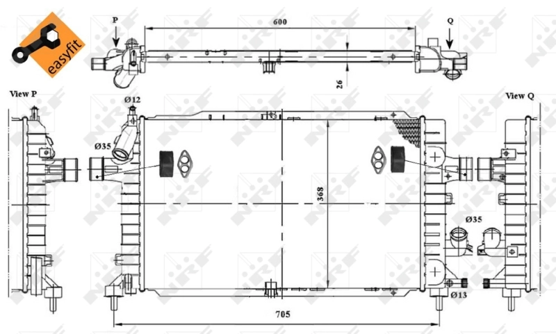 Radiator racire motor