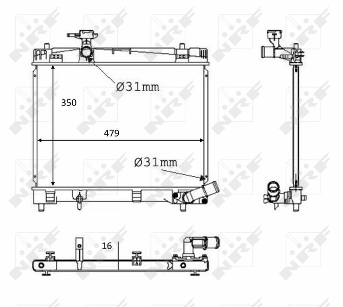 Radiator racire motor