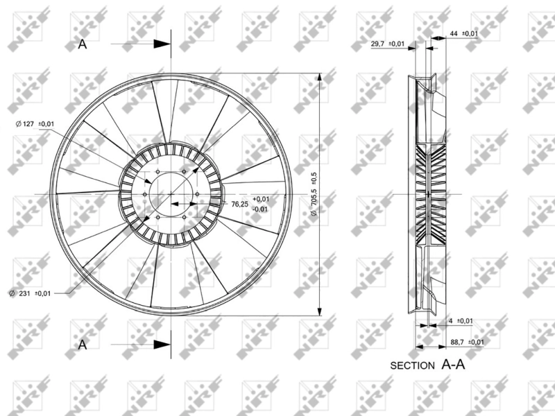 Paleta ventilator racire motor