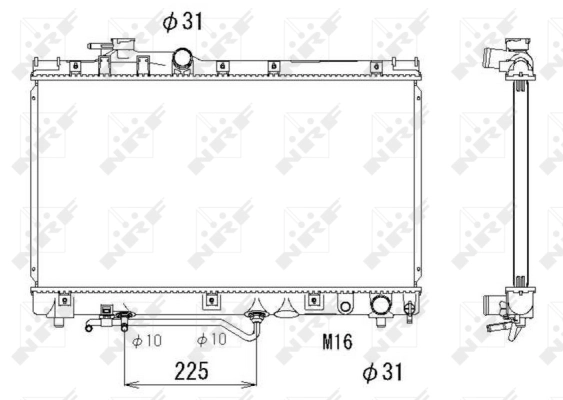 Radiator racire motor